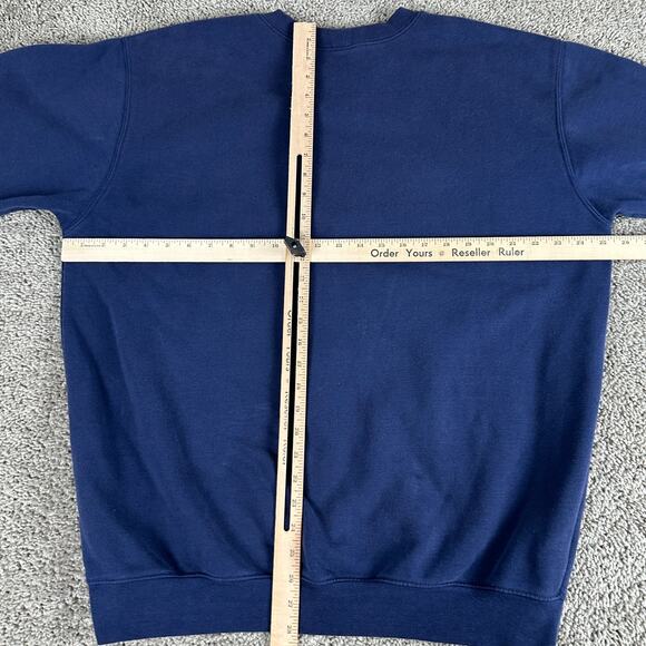 Carhartt Sweatshirt Mens Large Blue Loose Fit Midweight Crewneck Pullover - Picture 9 of 12